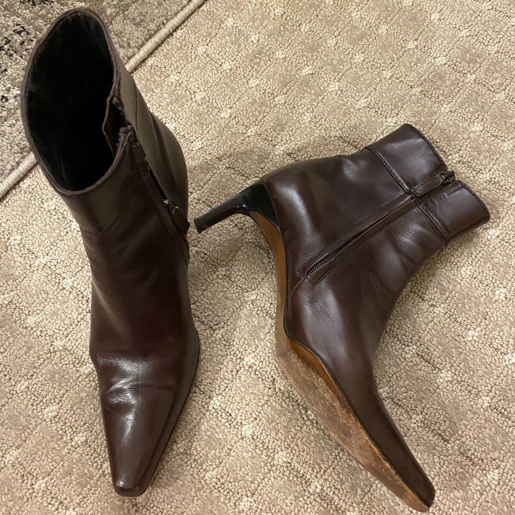 Guc Ralph Lauren Leather Booties